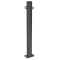 Ornamental bollard | Series 482B | � 82 mm | stationary, to be fixed by plugswith base plate 100 x 150 mm | without lock | with 2 eyelets